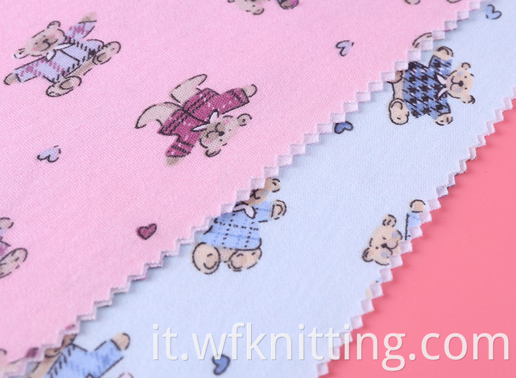Cute Bear Digital Printed Fabric